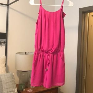 Impeccable Pig Fushia Romper size S